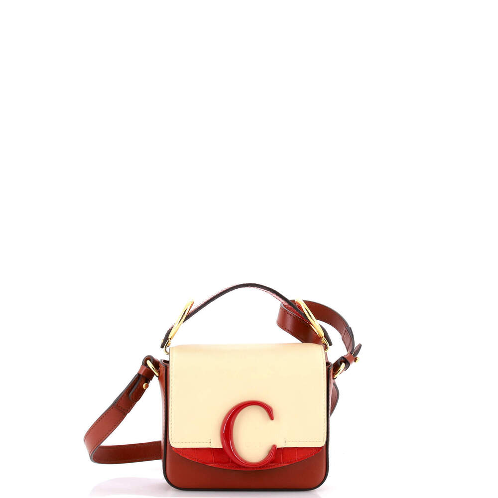 Chloe Mini C Flap Bag Leather